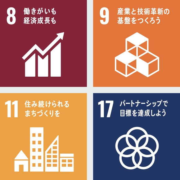 SDGs 8 9 11 17